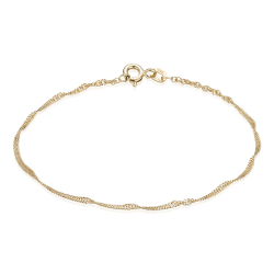 8 kt. Guldarmb�nd - Singapore - Bredde:2,3mm