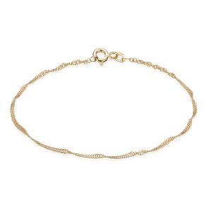 14 kt. Guldarmb�nd - Singapore - Bredde:2,3mm