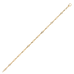8 kt. Guldarmb�nd - Singapore - Bredde:2,9mm