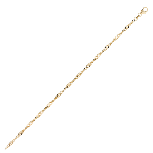 8 kt. Guldarmb�nd - Singapore - Bredde:2,9mm