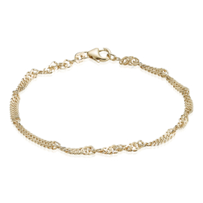 14 kt. Guldarmb�nd - Singapore - Bredde:3,5mm