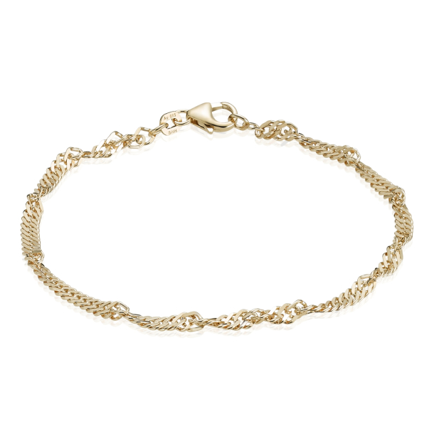14 kt. Guldarmb�nd - Singapore - Bredde:3,5mm