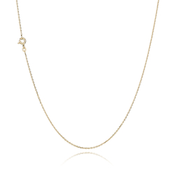 8 kt. Guldhalsk�de - Anker-facet - Tr�d:0,40 Bredde:1,3mm