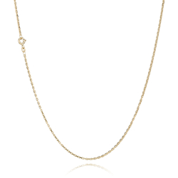 8 kt. Guldhalsk�de - Anker-facet - Tr�d:0,60 Bredde:1,6mm