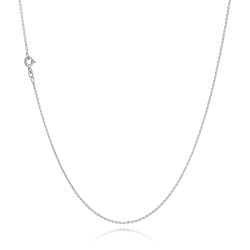 14 kt. Hvidguldsk�de - Anker-facet - Tr�d:0,40 Bredde:1,3mm
