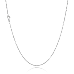 14 kt. Hvidguldsk�de - Anker-facet - Tr�d:0,50 Bredde:1,4mm