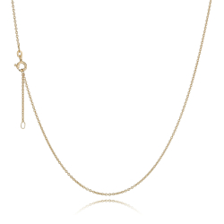 8 kt. Guldhalsk�de - Anker-rund - Tr�d:0,40 Bredde:1,5mm