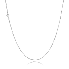 14 kt. Hvidguldsk�de - Anker-rund - Tr�d:0,30 Bredde:1,2mm