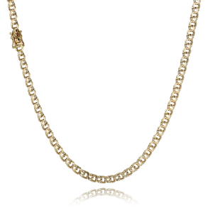 14 kt. Guldhalsk�de - Bismark - Bredde:5,4mm