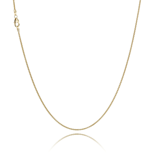 14 kt. Guldhalsk�de - Hvede - Bredde:1,3mm