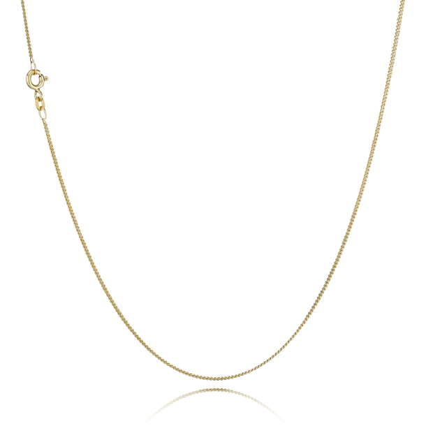 8 kt. Guldhalsk�de - Panser-facet - Tr�d:0,55 Bredde:1,8mm