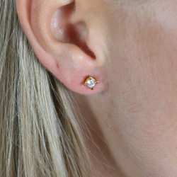 14 kt. Eternity diamant �restikker 2x0,15ct. 4/Grab