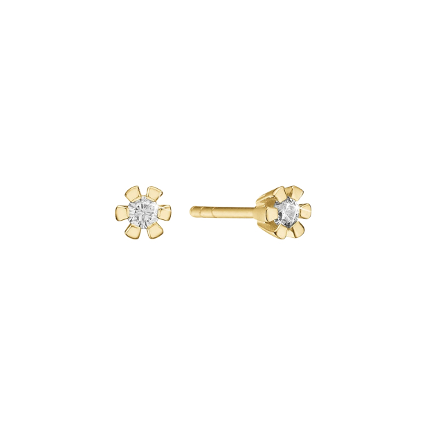8 kt. Eternity diamant �restikker 2x0,05ct. 6/Grab