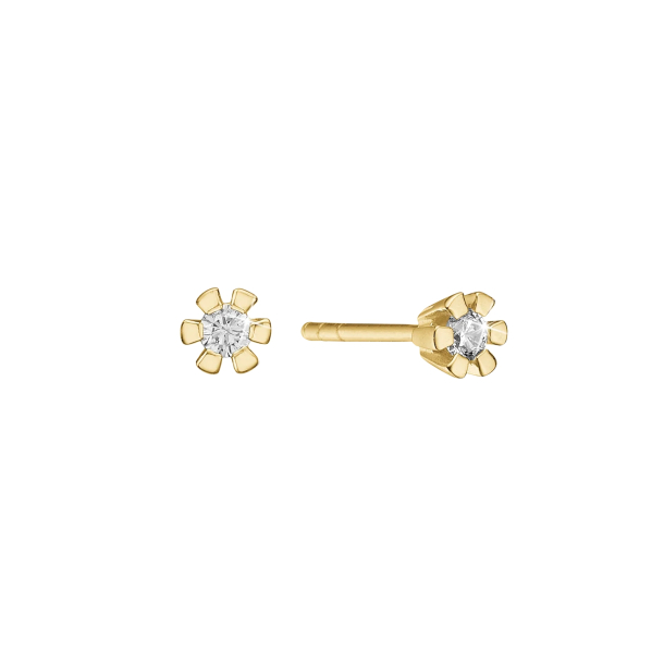 14 kt. Eternity diamant �restikker 2x0,10ct. 6/Grab