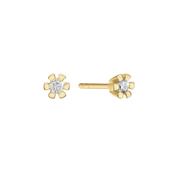 14 kt. Eternity diamant �restikker 2x0,20ct. 6/Grab