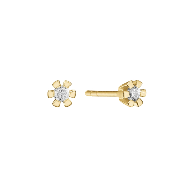 14 kt. Eternity diamant �restikker 2x0,20ct. 6/Grab