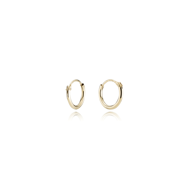 8 kt. Guldcreoler / Hoops 1,3/11mm