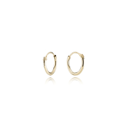 8 kt. Guldcreoler / Hoops 1,3/13mm