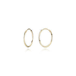 8 kt. Guldcreoler / Hoops 1,3/17,5mm