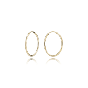 8 kt. Guldcreoler / Hoops 1,5/20mm