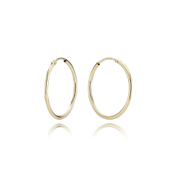 8 kt. Guldcreoler / Hoops 1,5/25mm