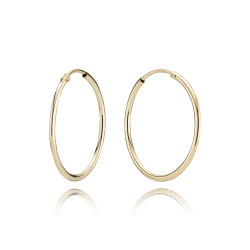 8 kt. Guldcreoler / Hoops 1,5/32mm