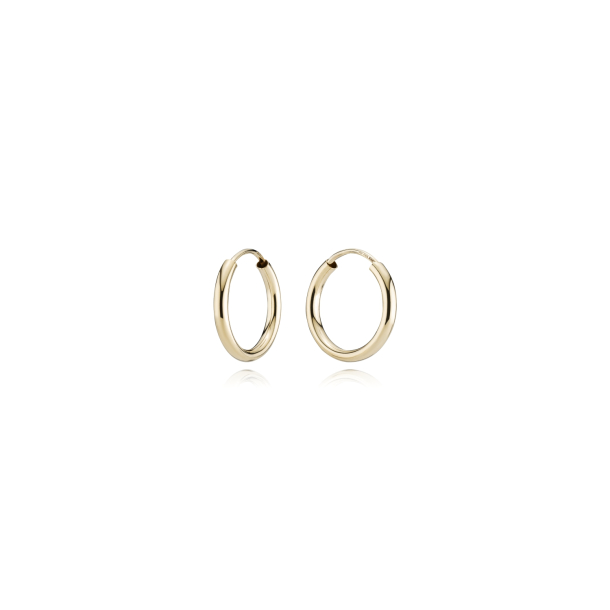8 kt. Guldcreoler / Hoops 2,0/13mm