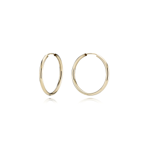 8 kt. Guldcreoler / Hoops 2,0/20mm