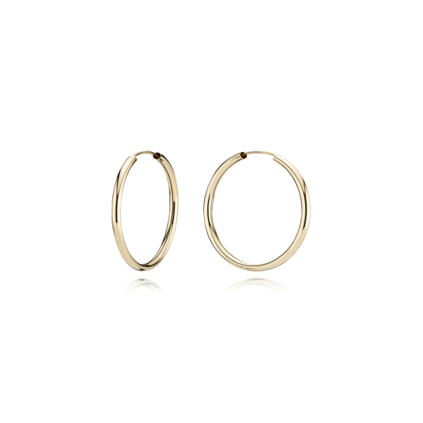 8 kt. Guldcreoler / Hoops 2,0/20mm