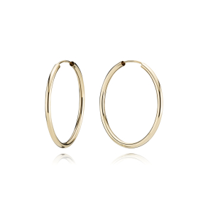 8 kt. Guldcreoler / Hoops 2,0/30mm