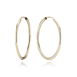 14 kt. Guldcreoler / Hoops 2,0/40mm