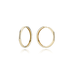 14 kt. Guldcreoler / Hoops 2,2/20mm