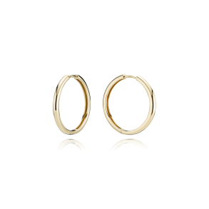 8 kt. Guldcreoler / Hoops 2,2/20mm