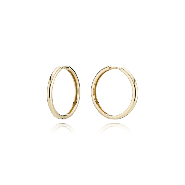 14 kt. Guldcreoler / Hoops 2,2/20mm