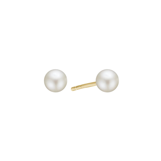 14 kt. Guld�resticks med 6mm ferskvandsperler