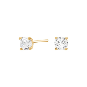 8 kt. Guld�resticks med 4,5mm zirkonia 4 grabber