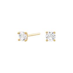 14 kt. Guld�resticks med 4,0mm zirkonia 4 grabber