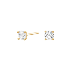 8 kt. Guld�resticks med 4,0mm zirkonia 4 grabber