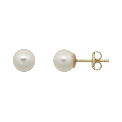 14 kt. Guld�resticks med 6mm kulturperler