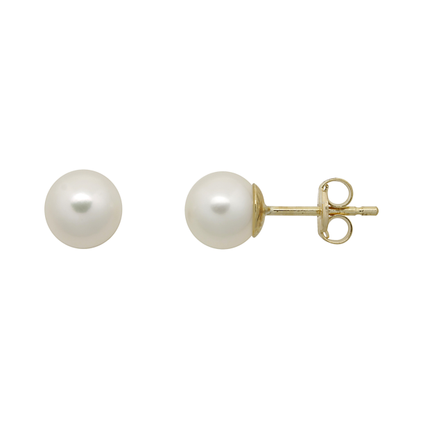 14 kt. Guld�resticks med 6mm kulturperler