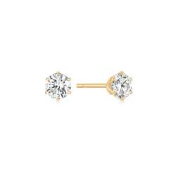 14 kt. Guld�resticks med 4,0mm zirkonia 6 grabber