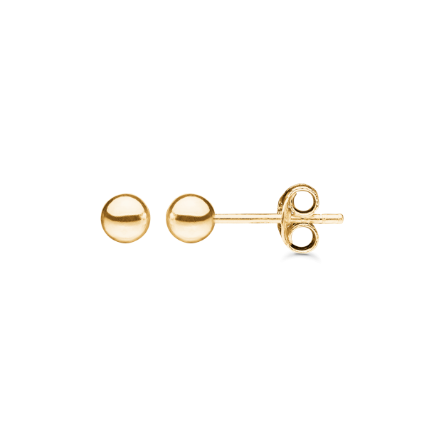 8 kt. Guld �restikkere med 4,0mm kugle