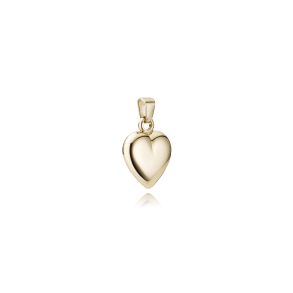 14 kt. Guldhjerte blankt 10x10mm