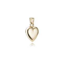 14 kt. Guldhjerte blankt 12x12mm
