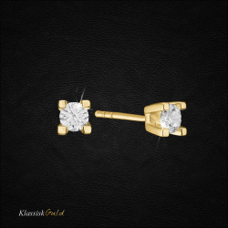 14 kt. Eternity diamant �restikker 2x0,20ct. 4/Grab