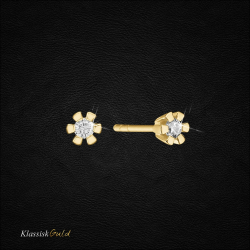 14 kt. Eternity diamant �restikker 2x0,15ct. 6/Grab