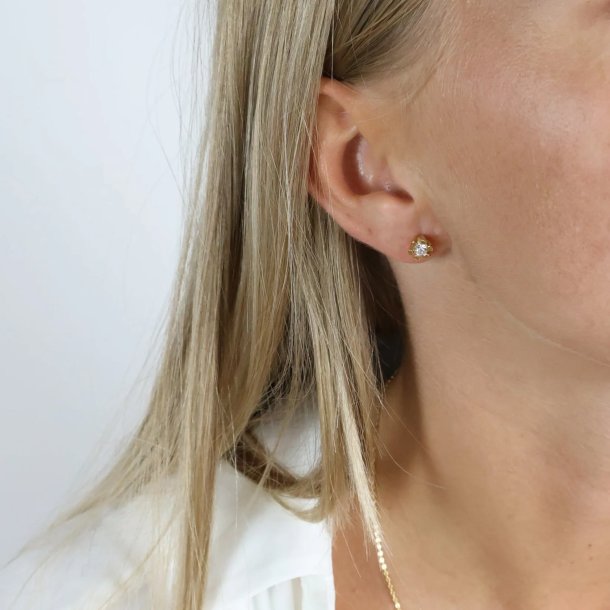 14 kt. Eternity diamant restikker 2x0,20ct. 6/Grab