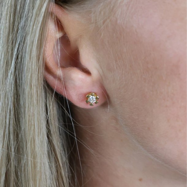 14 kt. Eternity diamant restikker 2x0,25ct. 6/Grab