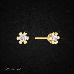 14 kt. Eternity diamant �restikker 2x0,30ct. 6/Grab