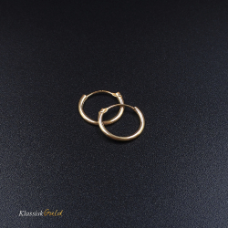 8 kt. Guldcreoler / Hoops 1,3/13mm